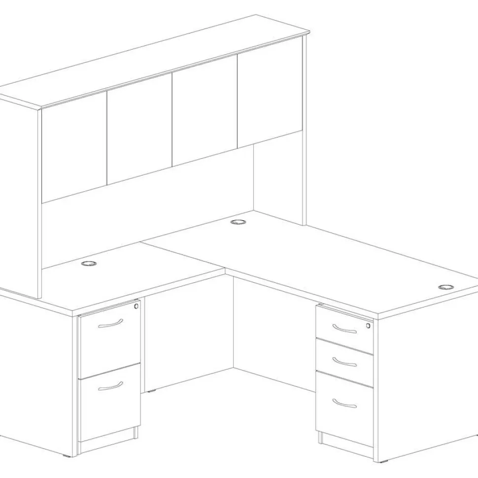 Lorell Essentials Series Rectangular Desk Shell