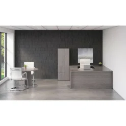 Lorell Essentials Series Stack-on Hutch with Doors