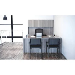 Lorell Essentials Series Stack-on Hutch with Doors