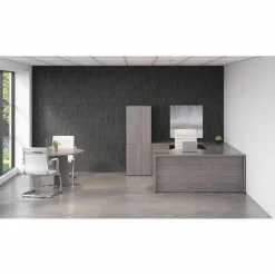 Lorell Essentials Series Stack-on Hutch with Doors