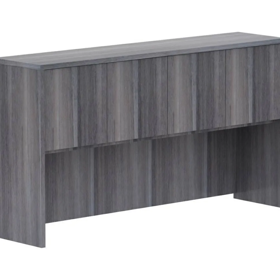 Lorell Essentials Series Stack-on Hutch with Doors