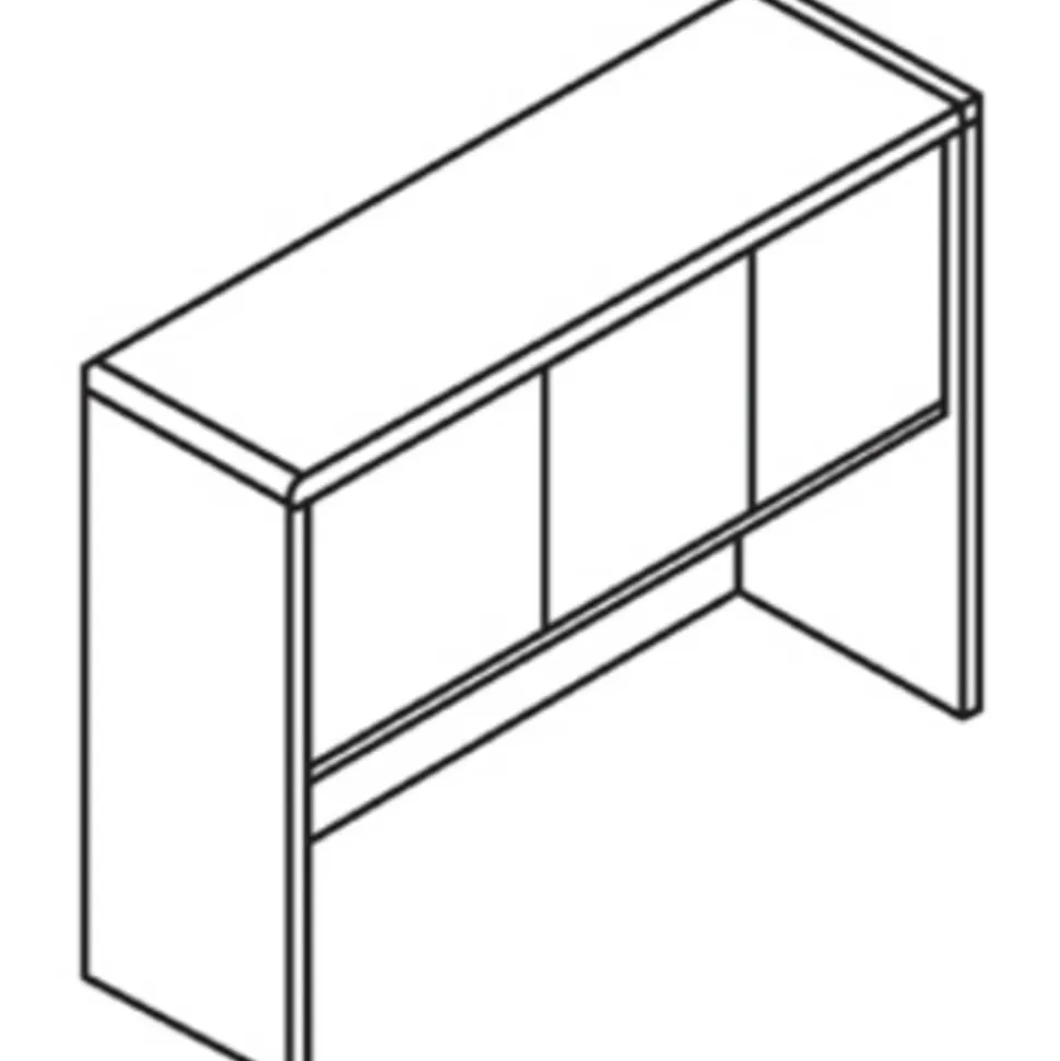 Lorell Essentials Series Stack-on Hutch with Doors