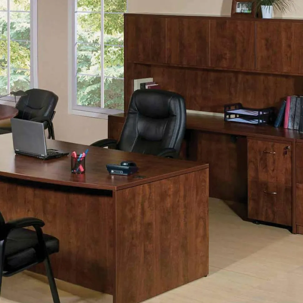 Lorell Essentials Series Stack-on Hutch with Doors