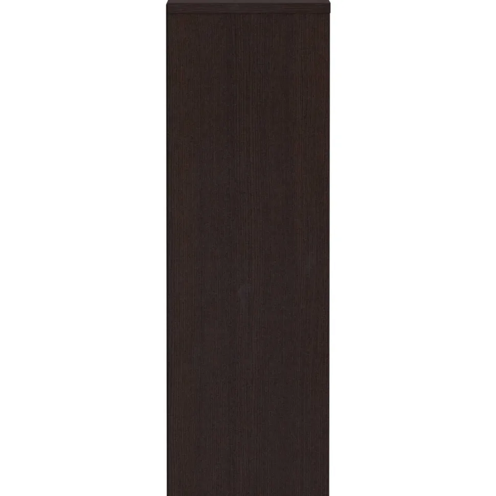 Lorell Essentials 3-Shelf Laminate Modular Shelving Bookcase,36"H x 36"W x 12"D, Espresso