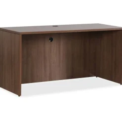 Lorell Essentials 72"W Computer Desk Credenza Shell, Walnut