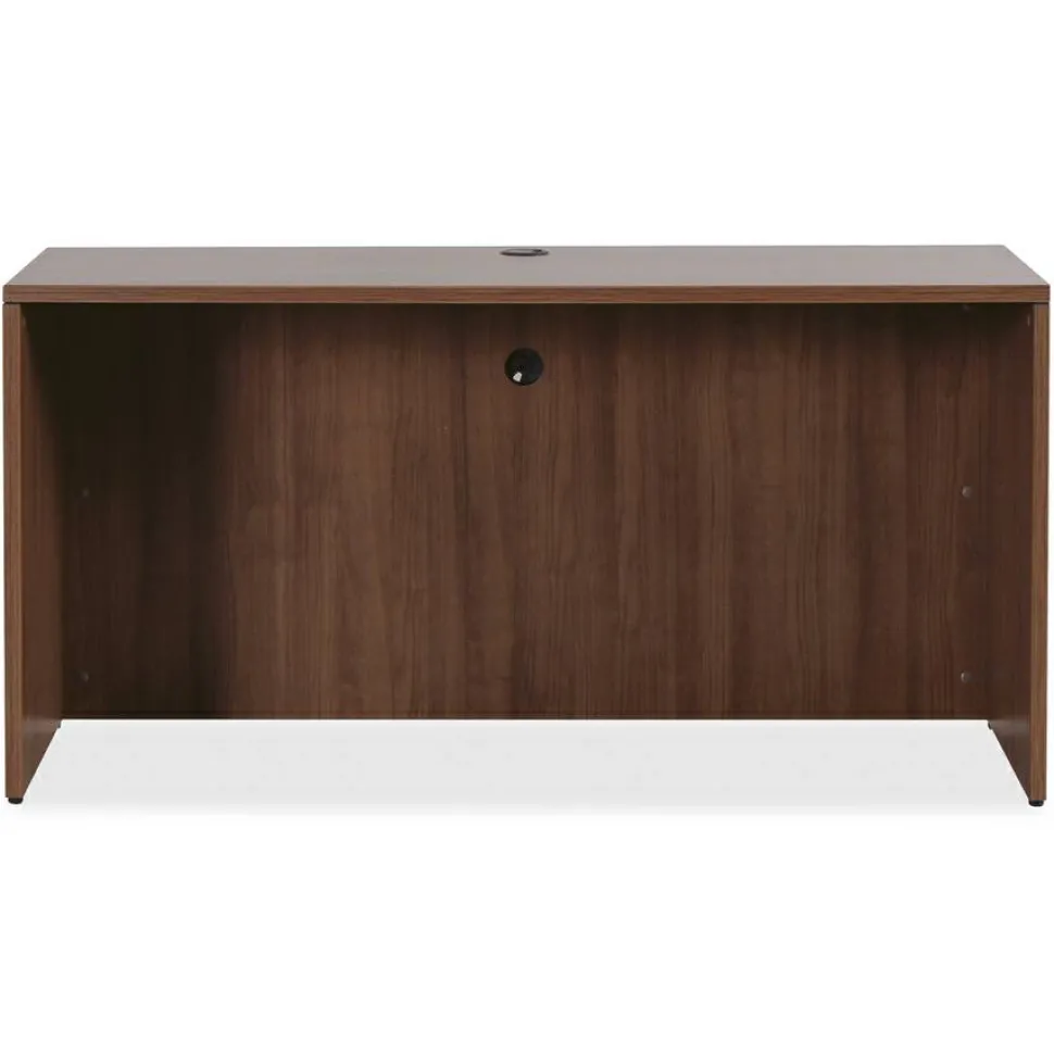 Lorell Essentials 72"W Computer Desk Credenza Shell, Walnut
