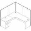 Lorell Essentials 36"W Reverse Desk Return Shell, Mahogany