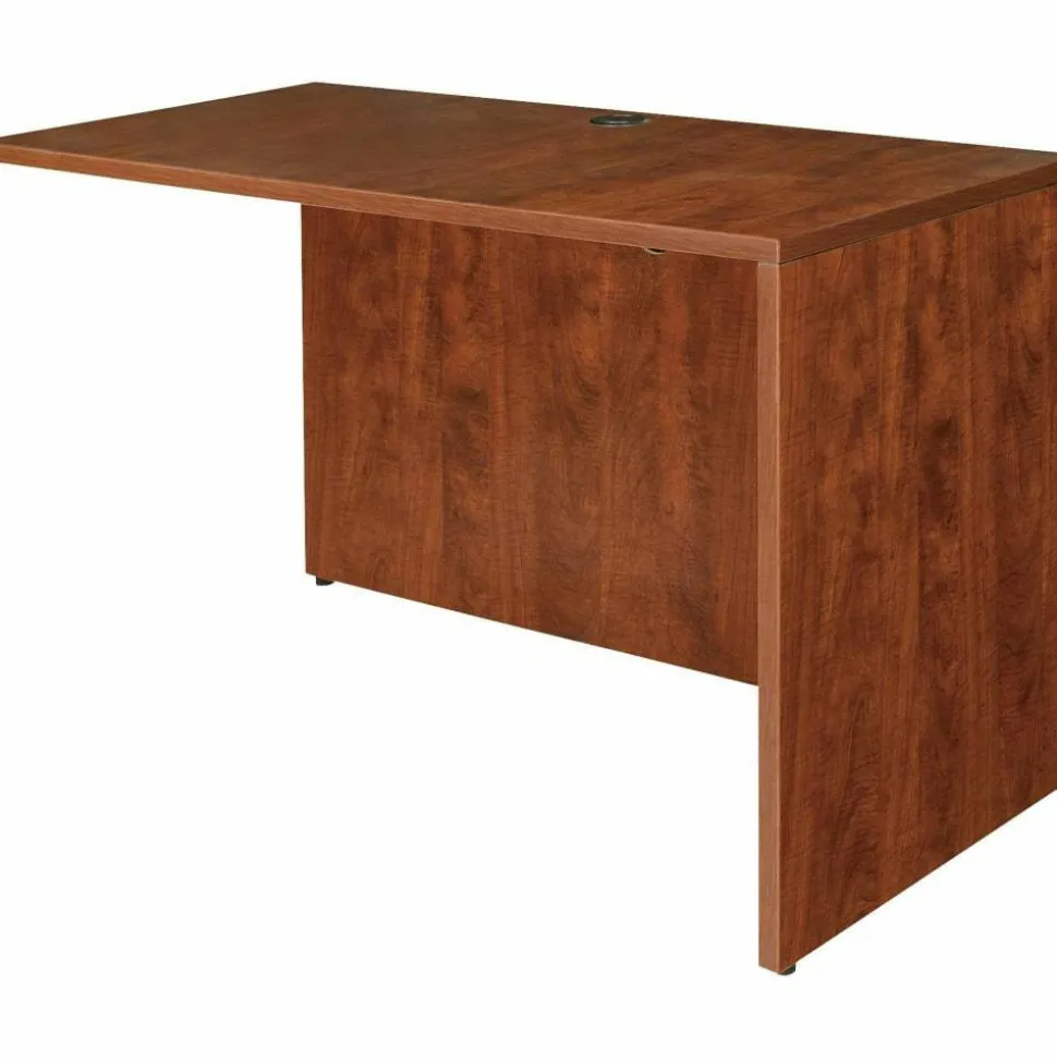 Lorell Essentials 36"W Reverse Desk Return Shell, Cherry