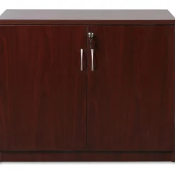 Lorell Essentials 36"W Storage Cabinet, Mahogany
