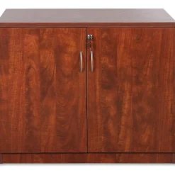 Lorell Essentials 36"W Storage Cabinet, Cherry