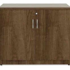 Lorell Essentials 36"W Storage Cabinet, Walnut