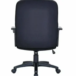 Lorell Executive Ergonomic Fabric Mid-Back Task Chair, Black