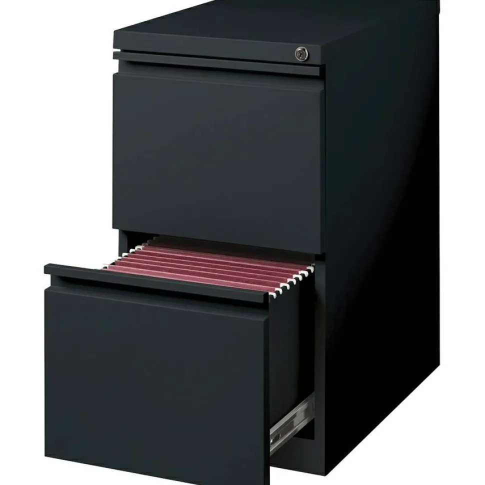 Lorell 20" File/File Mobile File Cabinet with Full-Width Pull