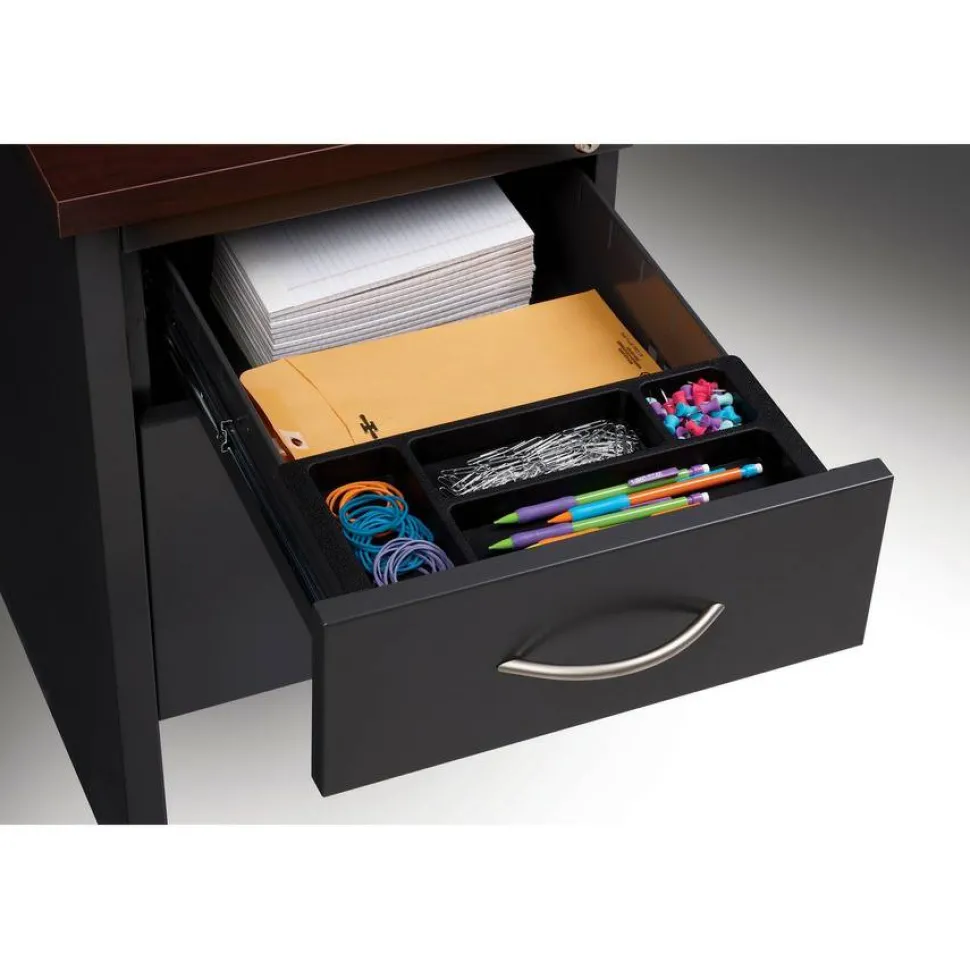 Lorell Fortress Modular Series Double-Pedestal Desk