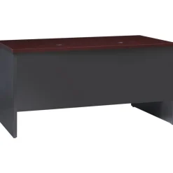 Lorell Fortress Modular Series Double-Pedestal Desk