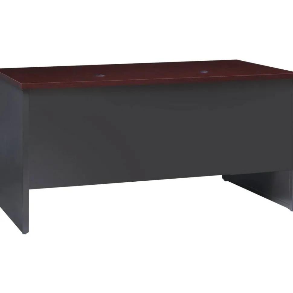 Lorell Fortress Modular Series Double-Pedestal Desk