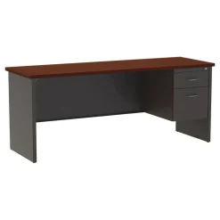 Lorell Fortress Modular Series Right-pedestal Credenza