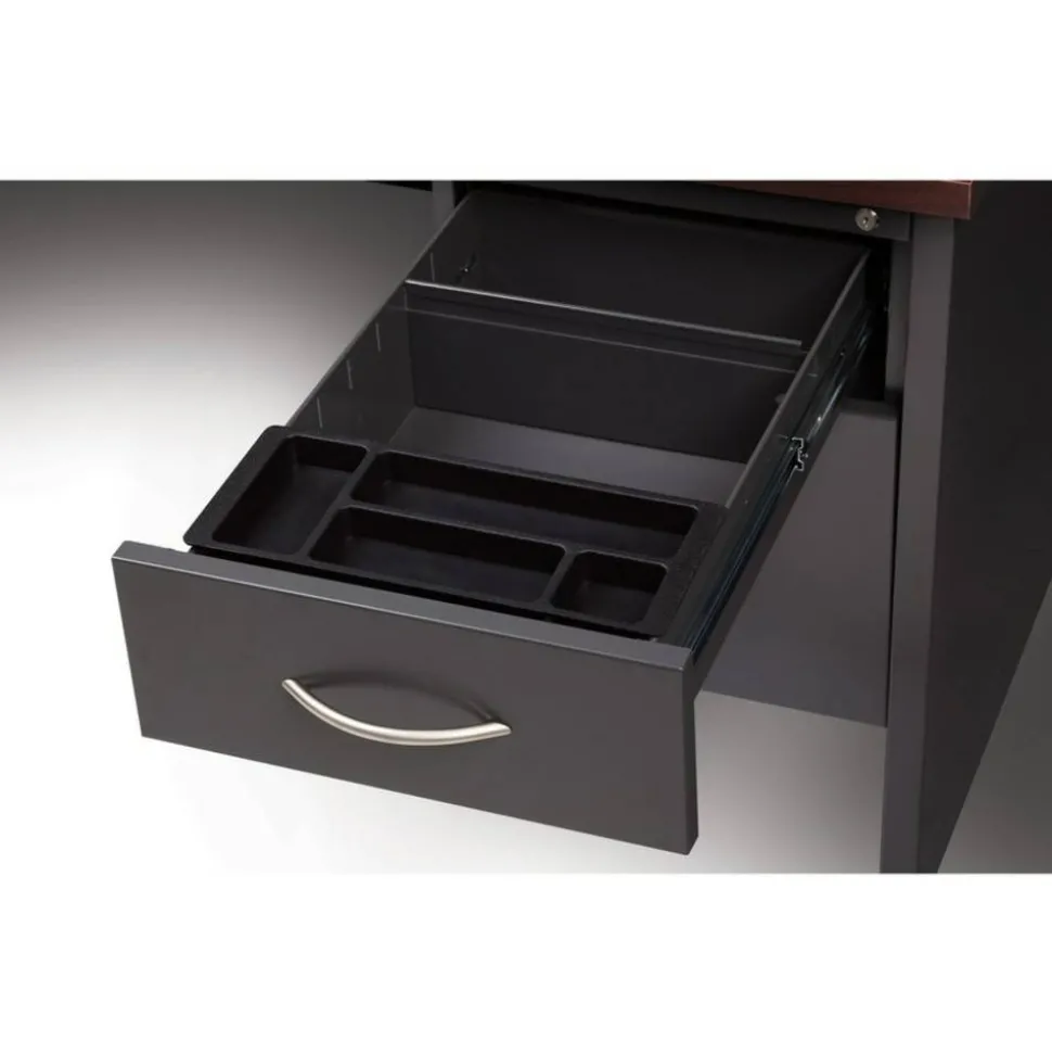 Lorell Fortress Modular Series Right-pedestal Credenza