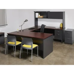 Lorell Fortress Modular Series Double-Pedestal Desk