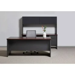 Lorell Fortress Modular Series Double-Pedestal Desk