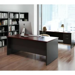 Lorell Fortress Modular Series Double-Pedestal Desk