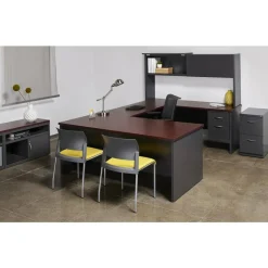 Lorell Fortress Modular Series Double-Pedestal Desk