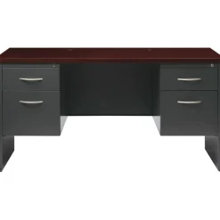 Lorell Fortress Modular Series Double-pedestal Credenza