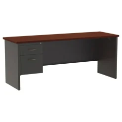 Lorell Fortress Modular Series Left-pedestal Credenza
