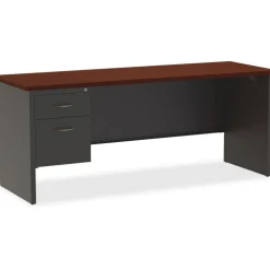 Lorell Fortress Modular Series Left-pedestal Credenza