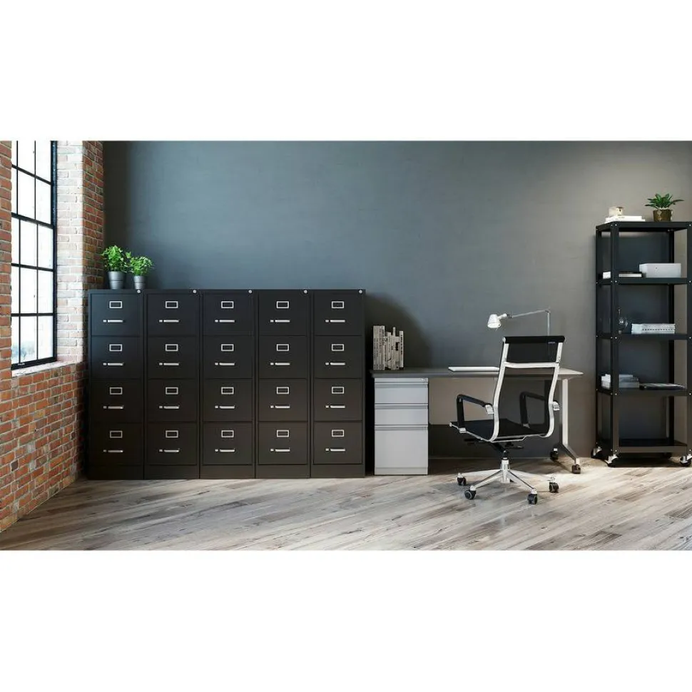 Lorell Fortress Series 25" Commercial-Grade Vertical File Cabinet