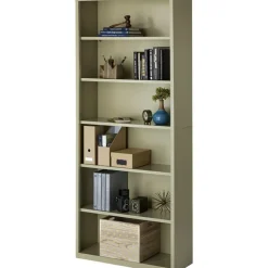 Lorell Fortress Series Steel Modular Shelving Bookcase, 6-Shelf, 82