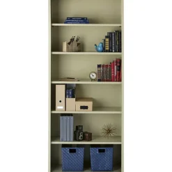 Lorell Fortress Series Steel Modular Shelving Bookcase, 6-Shelf, 82