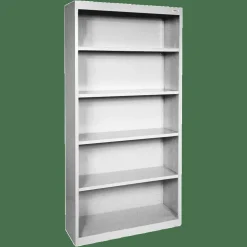 Lorell Fortress Series Steel Modular Shelving Bookcase, 5-Shelf, 72
