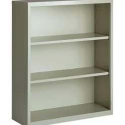 Lorell Fortress Series Steel Modular Shelving Bookcase, 3-Shelf, 42-1/2