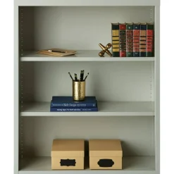 Lorell Fortress Series Steel Modular Shelving Bookcase, 3-Shelf, 42-1/2