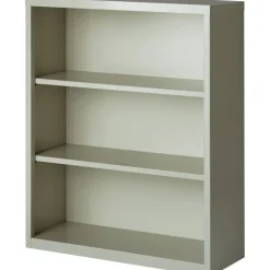 Lorell Fortress Series Steel Modular Shelving Bookcase, 3-Shelf, 42-1/2