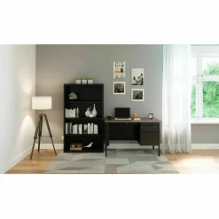 Lorell Fortress Series Steel Modular Shelving Bookcase, 4-Shelf, 60