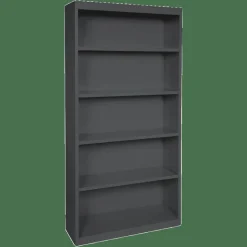 Lorell Fortress Series Steel Modular Shelving Bookcase, 5-Shelf, 72