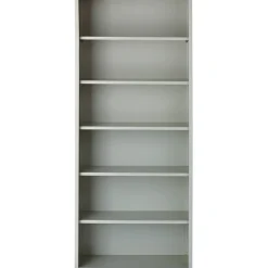 Lorell Fortress Series Steel Modular Shelving Bookcase, 6-Shelf, 82