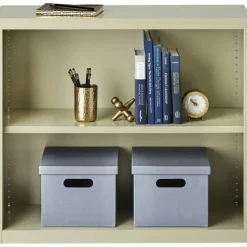 Lorell Fortress Series Steel Modular Shelving Bookcase, 2-Shelf, 30