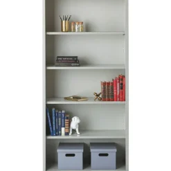Lorell Fortress Series Steel Modular Shelving Bookcase, 2-Shelf, 30
