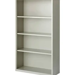 Lorell Fortress Series Steel Modular Shelving Bookcase, 4-Shelf, 60