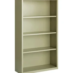 Lorell Fortress Series Steel Modular Shelving Bookcase, 4-Shelf, 60