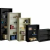 Lorell Fortress Series Steel Modular Shelving Bookcase, 5-Shelf, 72"H x 34-1/2"W x 13"D, Putty