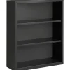 Lorell Fortress Steel 42" Bookcase, Charcoal