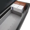 Lorell Fortress 42"W x 18-5/8"D Lateral 5-Drawer File Cabinet, Black