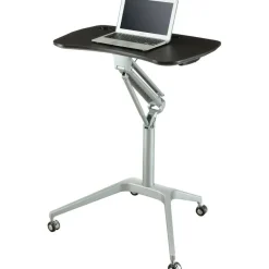 Lorell Gas Lift Height-Adjustable Mobile Desk