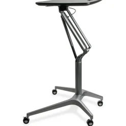 Lorell Gas Lift Height-Adjustable Mobile Desk