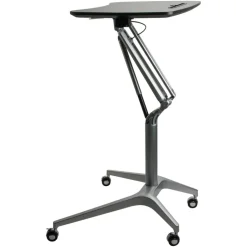Lorell Gas Lift Height-Adjustable Mobile Desk