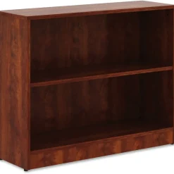 Lorell 30"H 2-Shelf Bookcase, Cherry